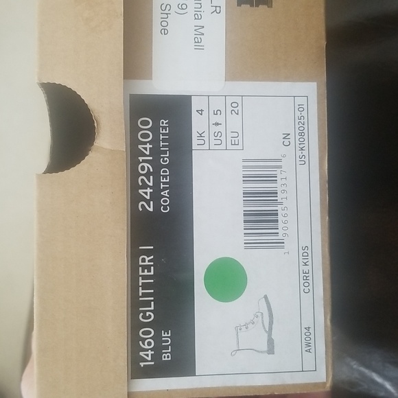 Dr Martens 1460 Blue Cosmic Glitter Boots - Picture 7 of 15